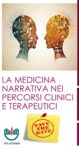 La Medicina Narrativa nei percorsi clinici e terapeutici. Rende (Cs) 20 Aprile 2024